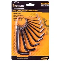 Набор ключей шестигранных Hoteche 260110 Количество в наборе: 10 шт.