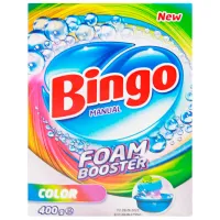 Detergent Bingo Foam Booster 0.4 kg  Număr spălări: 