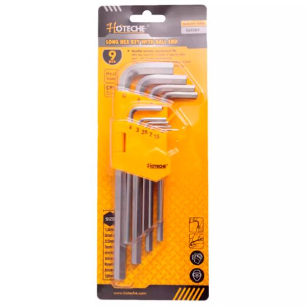 Set de chei hexagonale Hoteche 260209 Cantitatea în set: 9 buc. photo 2 Set de chei hexagonale Hoteche 260209 Cantitatea în set: 9 buc. photo 2