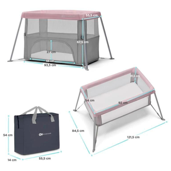 Țarc pentru copii KinderKraft Movi (KCMOVI00PNK0000) 0 luni - 3 ani/ Pink photo 6 Țarc pentru copii KinderKraft Movi (KCMOVI00PNK0000) 0 luni - 3 ani/ Pink photo 6