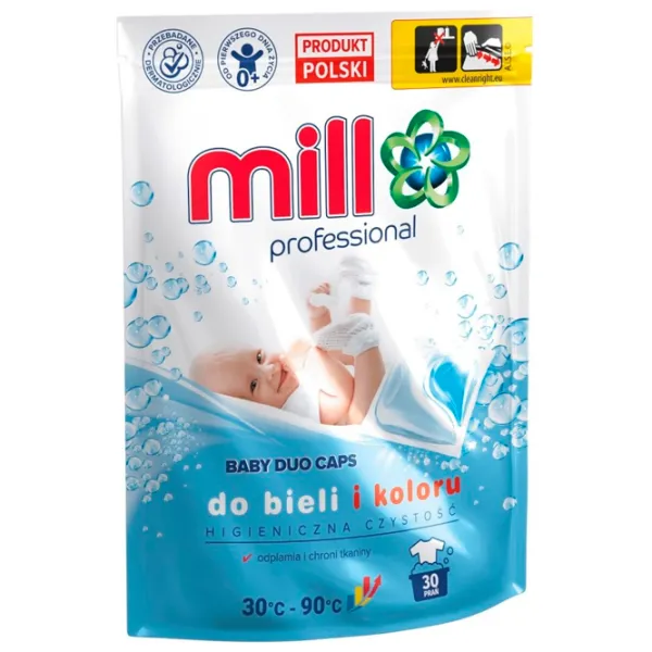 Моющее средство Mill Baby Duo Caps  Количество стирок: 30 photo 1 Моющее средство Mill Baby Duo Caps  Количество стирок: 30 photo 1