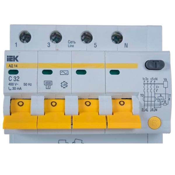Întrerupătoare diferențiale IEK MAD10-4-032-C-030 32 A/ 400 V photo 4 Întrerupătoare diferențiale IEK MAD10-4-032-C-030 32 A/ 400 V photo 4