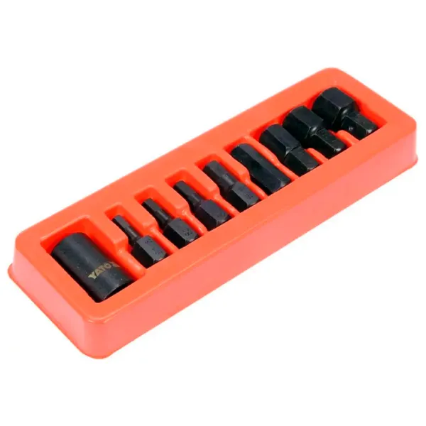 Набор ударных головок Yato YT10662 Количество в наборе: 9 шт. photo 2