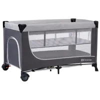 Манеж KinderKraft Leody (KCLEOD00GRY0000) 0 месяцев - 3 года/ Gray