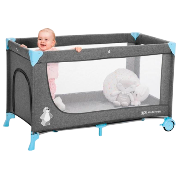 Манеж KinderKraft Joy (KKLJOYBLU00000) 0 месяцев - 3 года/ Gray photo 4 Манеж KinderKraft Joy (KKLJOYBLU00000) 0 месяцев - 3 года/ Gray photo 4