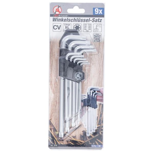 Набор ключей Torx тип "L" BGS 816 Количество в наборе: 9 шт. photo 4