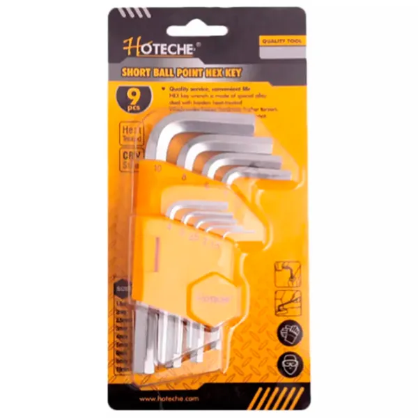 Set de chei hexagonale Hoteche 260109 Cantitatea în set: 9 buc. photo 2 Set de chei hexagonale Hoteche 260109 Cantitatea în set: 9 buc. photo 2