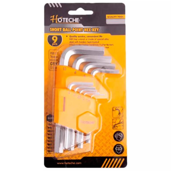 Set de chei hexagonale Hoteche 260109 Cantitatea în set: 9 buc. photo 2 Set de chei hexagonale Hoteche 260109 Cantitatea în set: 9 buc. photo 2