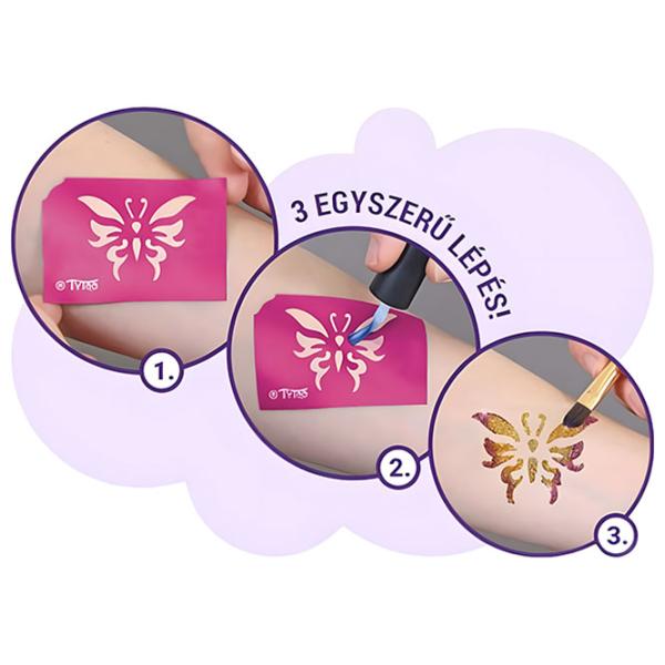 Ролевые игры Tytoo Glitter tattoo kit 6+/ set de frumusete photo 2 Ролевые игры Tytoo Glitter tattoo kit 6+/ set de frumusete photo 2