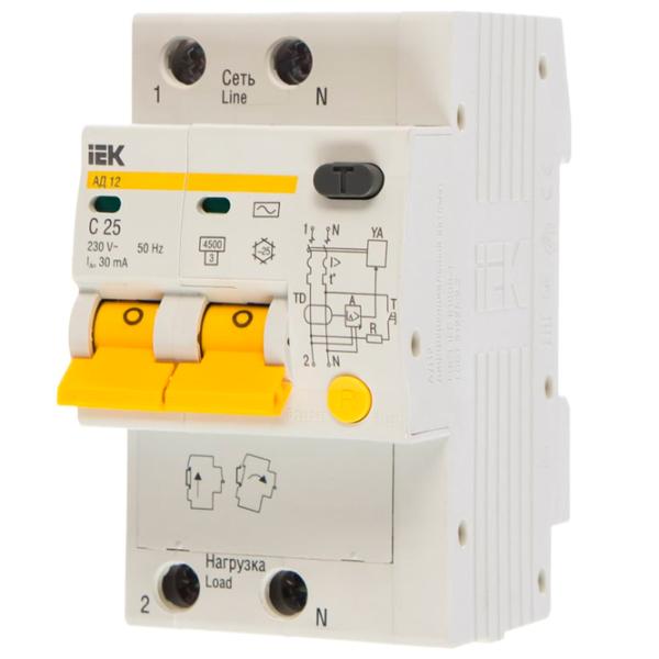 Întrerupătoare diferențiale IEK MDV10-2-025-100 25 A/ 220 V photo 1