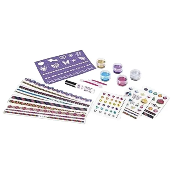 Ролевые игры Cra-Z-Art Set for girls Sparkling Glitter & Shimmer Tattoos & Nails 6+/ set de frumusete photo 2
