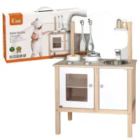Joc de rol VIGA Wooden kitchen with accessories 3+/ Bucătărie