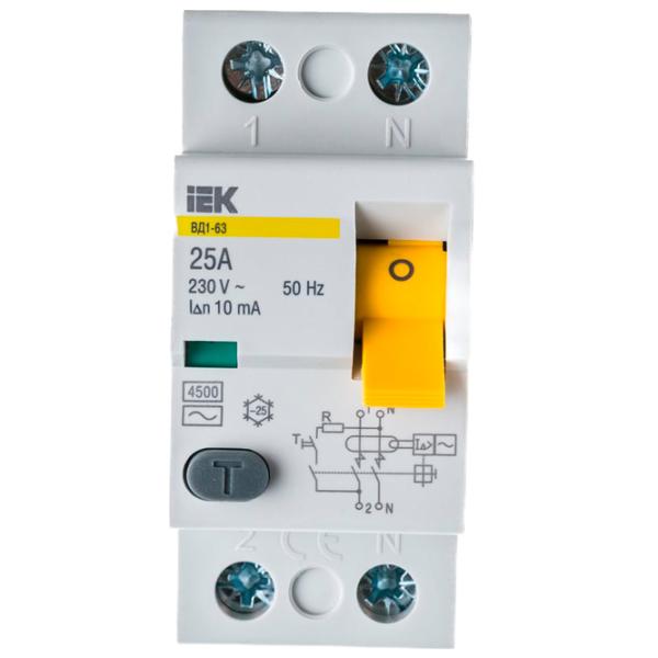Дифференциальные автоматы IEK MDV10-2-025-010 6 A/ 230 В photo 1