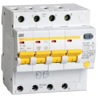 Întrerupătoare diferențiale IEK AD10-4-010-C-030 10 A/ 400 V