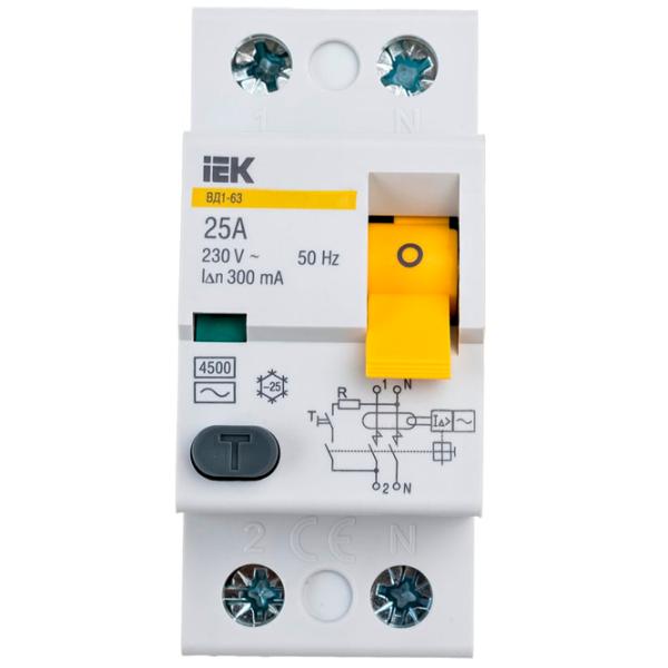 Дифференциальные автоматы IEK MDV10-2-025-300 25 A/ 220 В photo 3