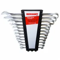 Комбинированный набор ключей Rexant 12-5842 Количество в наборе: 12 шт