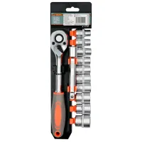 Набор ключей с трещоткой Sthor STH58633 Количество в наборе: 12 шт