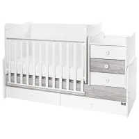 Детская кровать Lorelli BED MAXI PLUS NEW 0 месяцев - 14 лет/ White photo 3