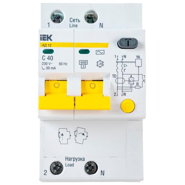 Дифференциальные автоматы IEK MAD10-2-040-C-030 40 A/ 220 В - 230 В photo 1 Дифференциальные автоматы IEK MAD10-2-040-C-030 40 A/ 220 В - 230 В photo 1