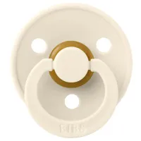 Соска круглая Bibs Colour 200216C Унисекс/ 6 месяцев -/ Латекс/ Слоновая кость