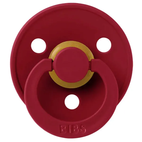 Соска круглая Bibs Colour 200263C Унисекс/ 6 месяцев -/ Латекс/ Ruby photo 1