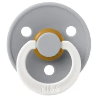 Suzetă cu tetina rotundă Bibs Colour 200272C Unisex/ 6 luni -/ Latex/ Cloud Grey