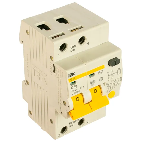 Дифференциальные автоматы IEK MAD10-2-050-C-100 50 A/ 220 В - 230 В photo 1 Дифференциальные автоматы IEK MAD10-2-050-C-100 50 A/ 220 В - 230 В photo 1