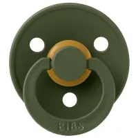 Соска круглая Bibs Colour 200218C Унисекс/ 6 месяцев -/ Латекс/ Green