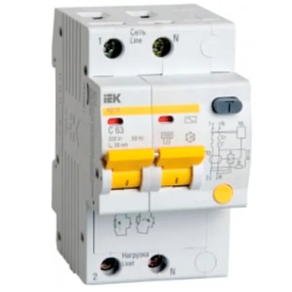 Дифференциальные автоматы IEK MAD10-2-063-C-030 63 A/ 220 В - 230 В photo 1 Дифференциальные автоматы IEK MAD10-2-063-C-030 63 A/ 220 В - 230 В photo 1