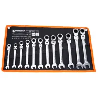 Комбинированный набор ключей Powermat PM-KPLO-12TP Количество в наборе: 12 шт.