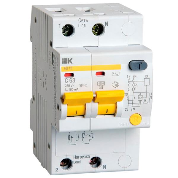 Дифференциальные автоматы IEK MAD10-2-063-C-100 63 A/ 220 В - 230 В photo 1 Дифференциальные автоматы IEK MAD10-2-063-C-100 63 A/ 220 В - 230 В photo 1