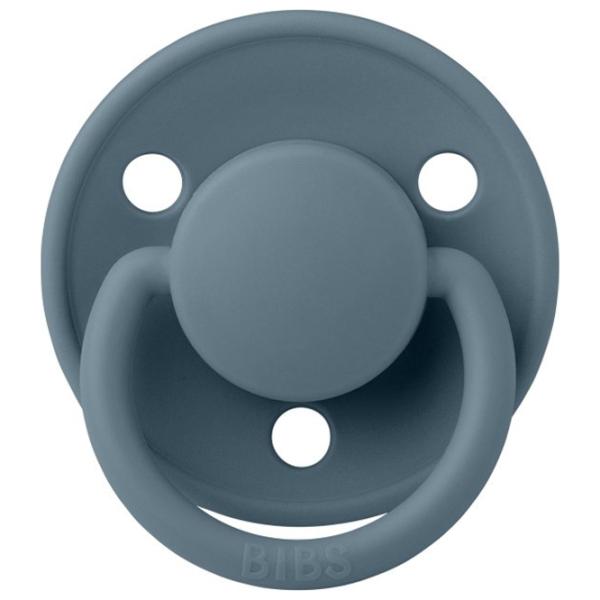 Соска круглая Bibs De lux 1010260C Унисекс/ 0 месяцев - 3 года/ Силикон/ Blue photo 1 Соска круглая Bibs De lux 1010260C Унисекс/ 0 месяцев - 3 года/ Силикон/ Blue photo 1