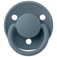 Соска круглая Bibs De lux 1010260C Унисекс/ 0 месяцев - 3 года/ Силикон/ Blue