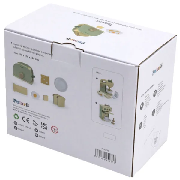 Ролевые игры VIGA Wooden playset Breakfast with toaster 3+/ Кухня photo 4