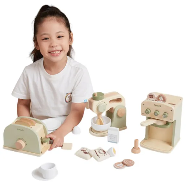 Ролевые игры VIGA Wooden playset Breakfast with toaster 3+/ Кухня photo 5