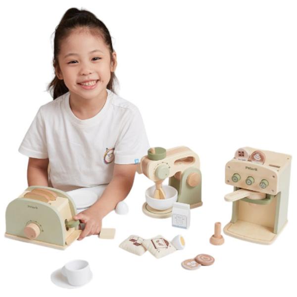 Ролевые игры VIGA Wooden playset Breakfast with toaster 3+/ Кухня photo 5