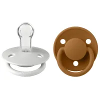 Соска круглая Bibs De lux 150233 Унисекс/ 0 месяцев -/ Силикон/ Разноцветный