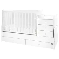 Детская кровать Lorelli BED MAXI PLUS NEW 0 месяцев - 14 лет/ White