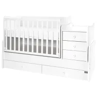 Детская кровать Lorelli BED MAXI PLUS NEW 0 месяцев - 14 лет/ White photo 2