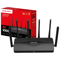Wi-Fi Роутер Mercusys BE9300 Tri-Band Wi-Fi 7 Router 574 Мбит/ c/ 2880 Мбит/ с/ Black photo 4