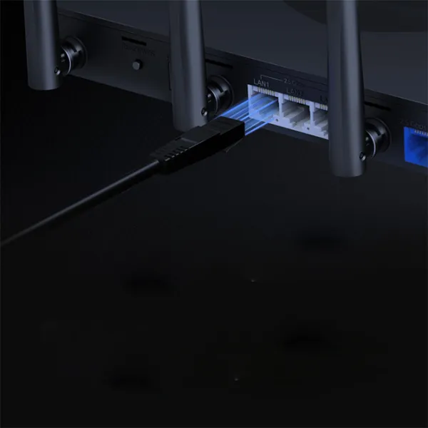 Wi-Fi Роутер Mercusys BE9300 Tri-Band Wi-Fi 7 Router 574 Мбит/ c/ 2880 Мбит/ с/ Black photo 5