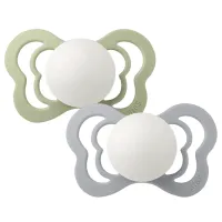 Соска ортодонтическая Bibs Glow 160356 Унисекс/ 0 месяцев - 6 месяцев/ Силикон/ Разноцветный