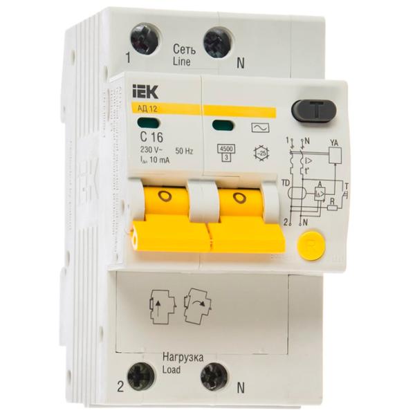 Дифференциальные автоматы IEK MAD10-2-016-C-010 16 A/ 220 В - 230 В photo 1 Дифференциальные автоматы IEK MAD10-2-016-C-010 16 A/ 220 В - 230 В photo 1