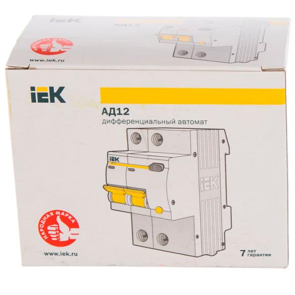 Întrerupătoare diferențiale IEK MAD10-2-025-C-030 25 A/ 220 V - 230 V photo 6