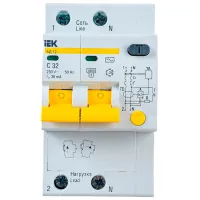 Întrerupătoare diferențiale IEK AD10-2-032-C-030 32 A/ 220 V - 230 V