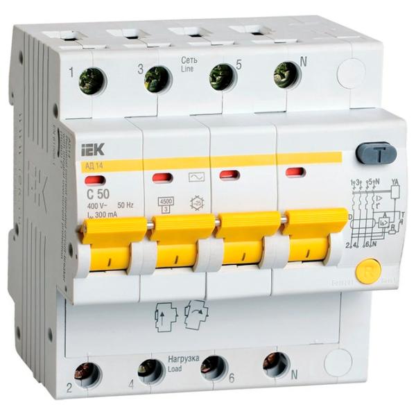 Întrerupătoare diferențiale IEK MAD10-4-050-C-300 50 A/ 220 V - 400 V photo 1 Întrerupătoare diferențiale IEK MAD10-4-050-C-300 50 A/ 220 V - 400 V photo 1