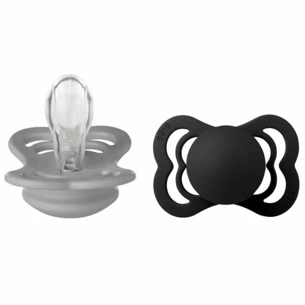 Suzetă cu tetina rotundă Bibs Supreme 160341 Unisex/ 0 luni -/ Silicon/ Multicolor photo 1
