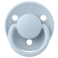 Соска круглая Bibs De lux 1010231C Унисекс/ 0 месяцев - 3 года/ Силикон/ Blue