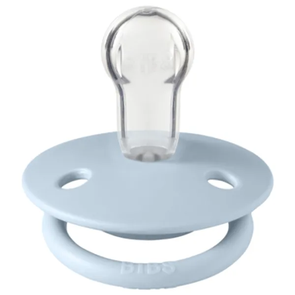 Suzetă cu tetina rotundă Bibs De lux 1010231C Unisex/ 0 luni - 3 ani/ Silicon/ Blue photo 2 Suzetă cu tetina rotundă Bibs De lux 1010231C Unisex/ 0 luni - 3 ani/ Silicon/ Blue photo 2