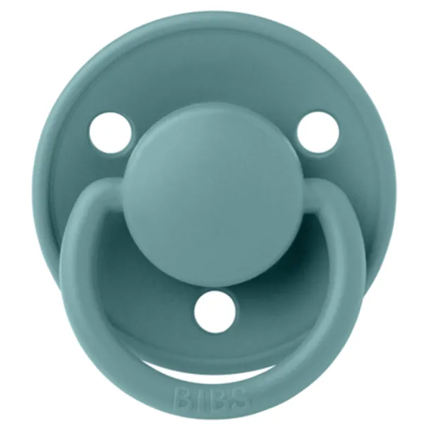 Соска круглая Bibs De lux 1010261C Унисекс/ 0 месяцев - 3 года/ Силикон/ Морской Зелёной photo 1
